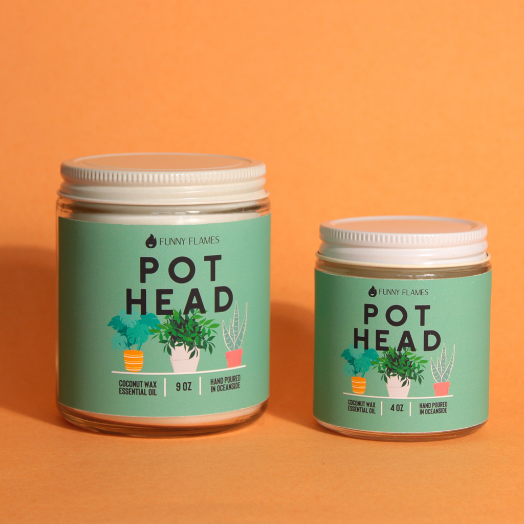 Pot Head Candle