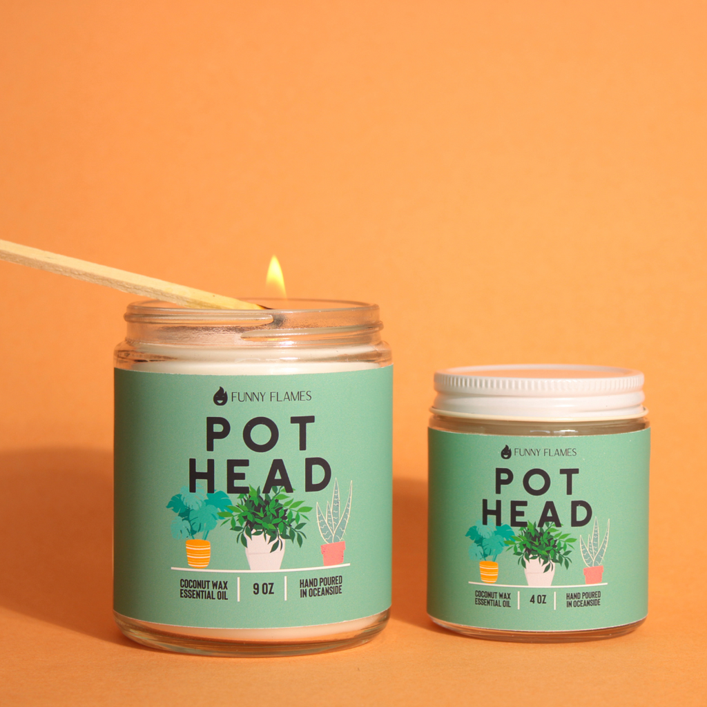 Pot Head Candle
