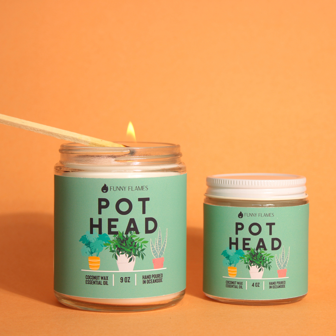 Pot Head Candle