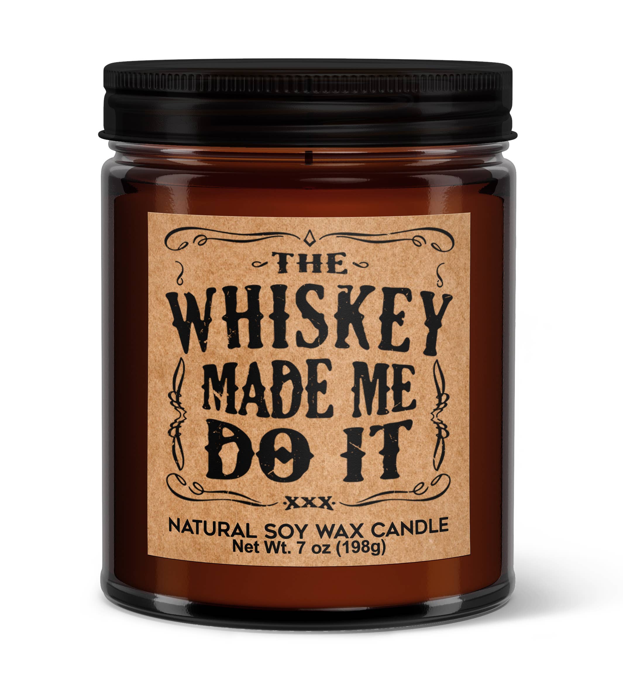 The Whiskey Made Me Do It Soy Candle - Votive Soy Candle