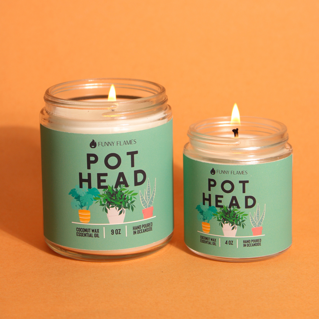 Pot Head Candle