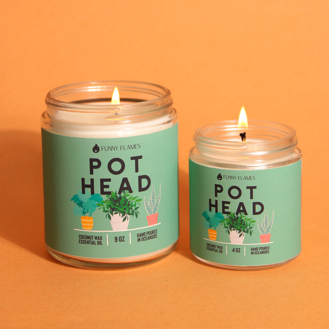 Pot Head Candle
