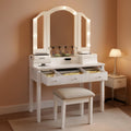 Makeup Vanity Desk With Highgloss LED Illumination