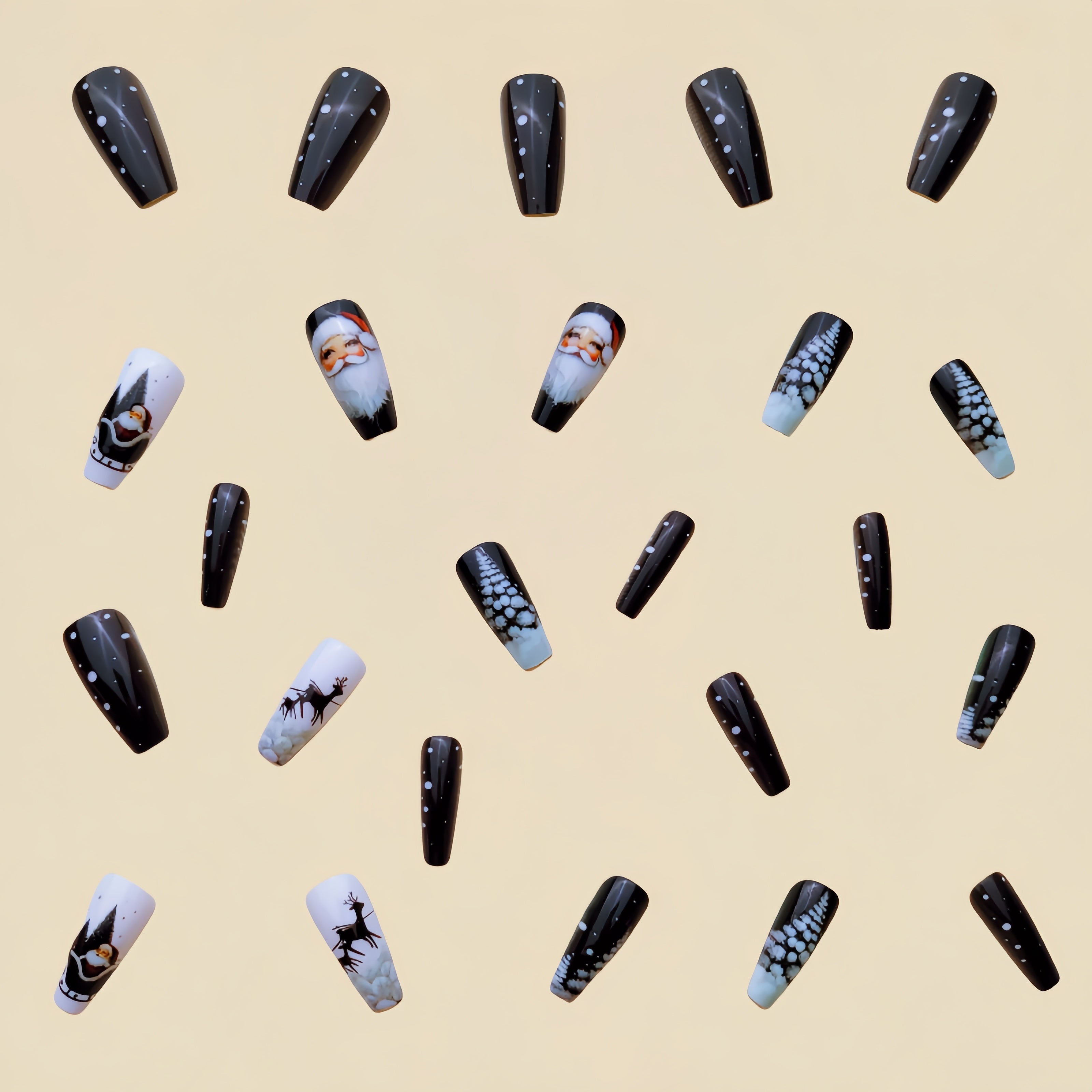 Christmas Press-On Nails Set