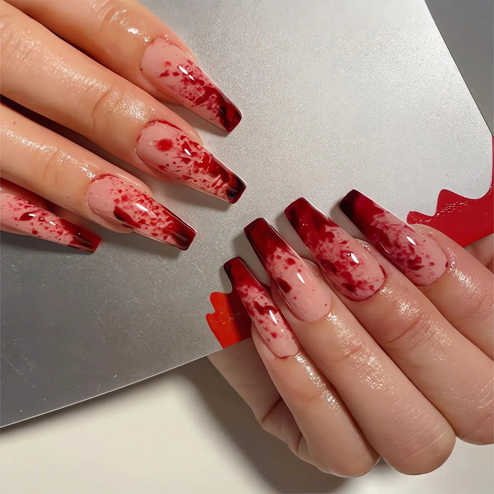 Chic Almond Halloween Press-On Nails
