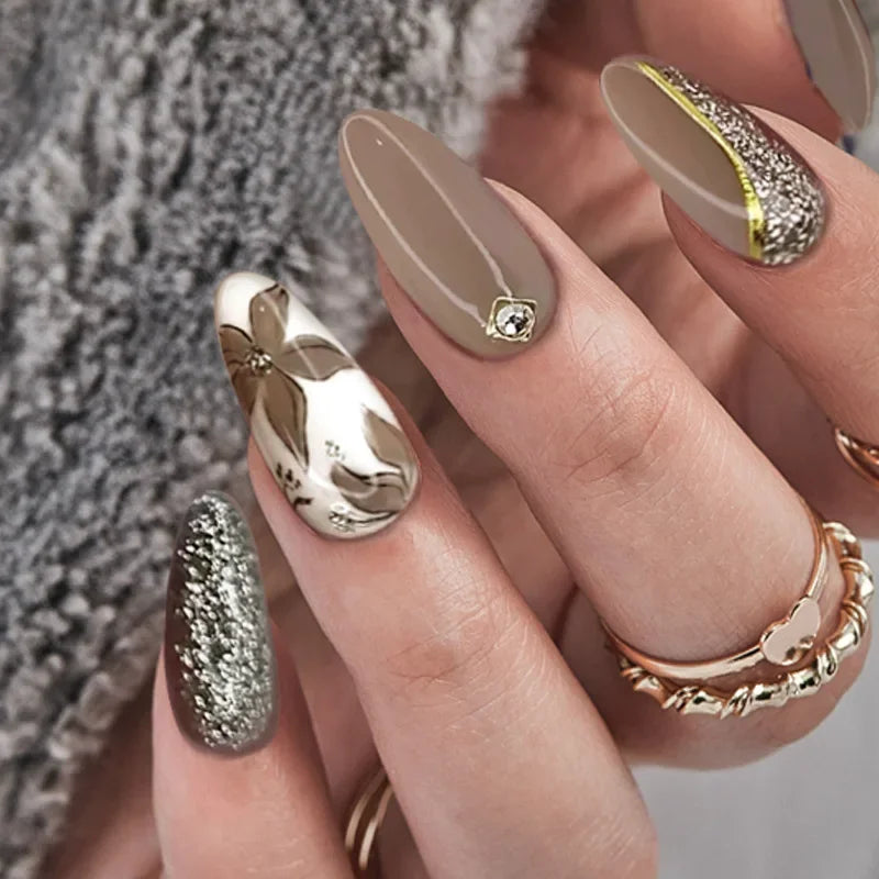 Chic Almond Press-On Nails