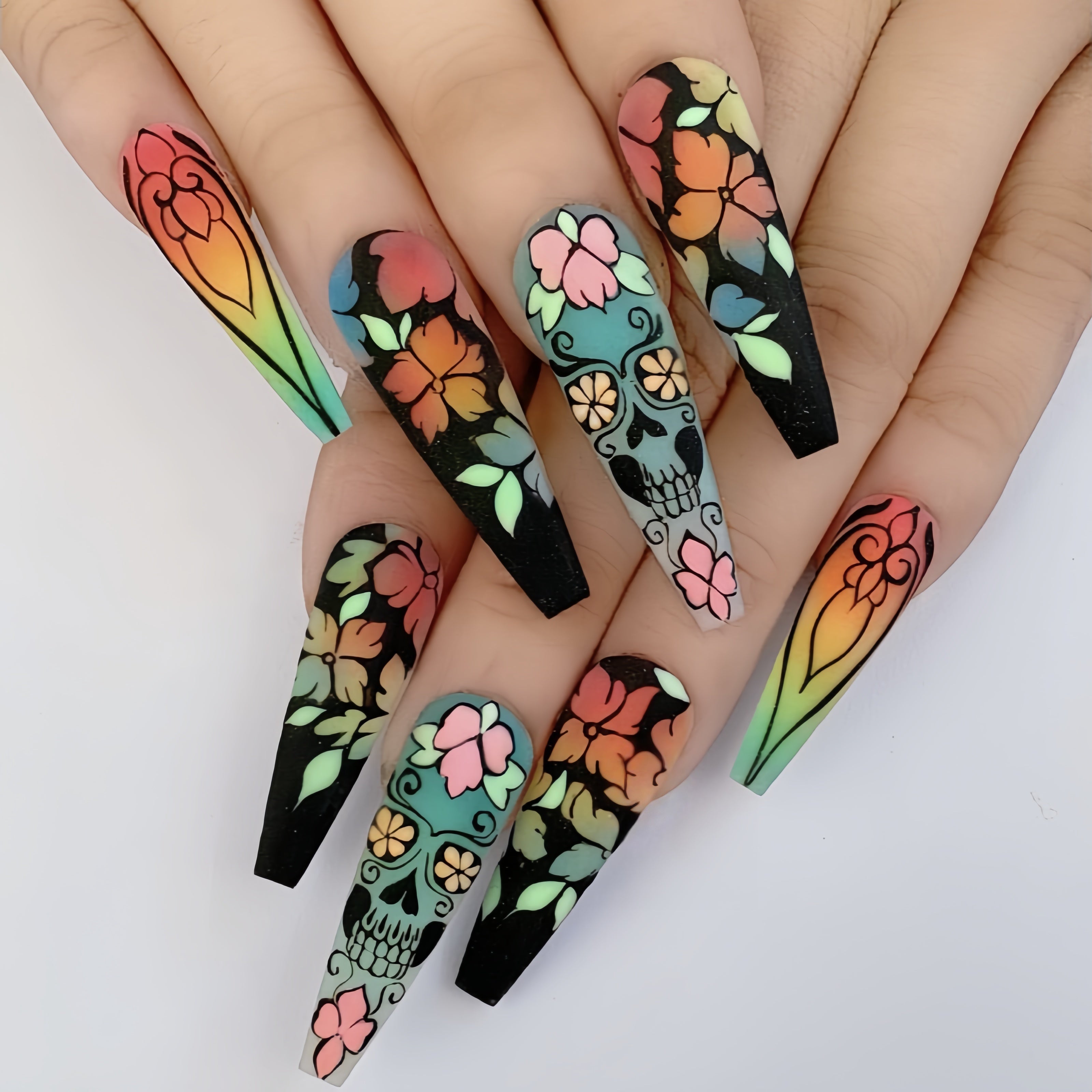 Coffin Press-On Nails