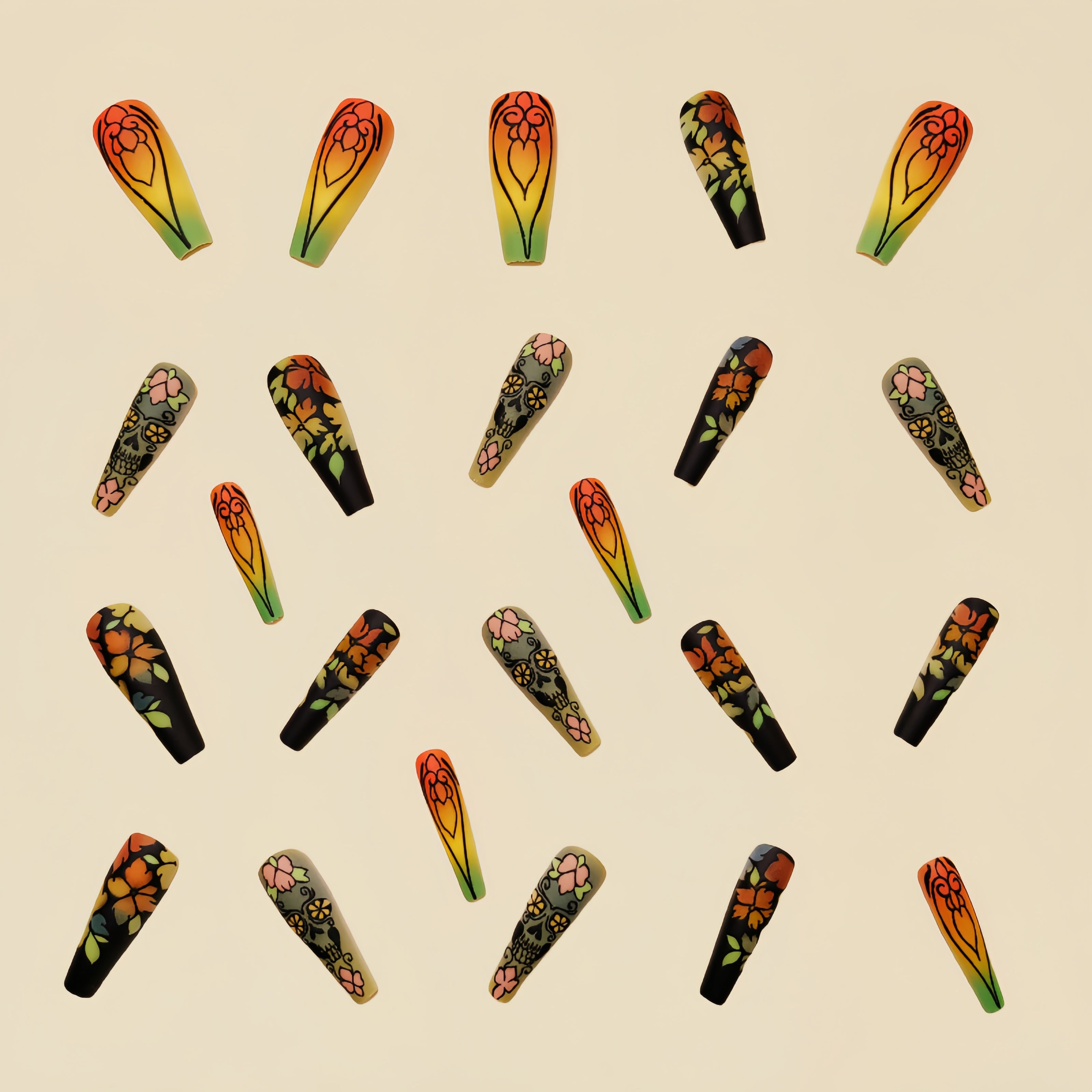 Coffin Press-On Nails