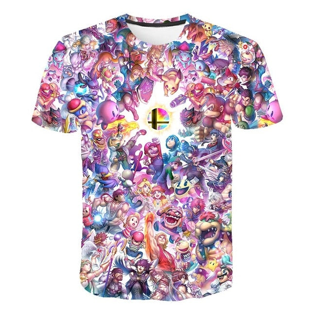 Casual Cartoon fashion t-shirts, men, women, and children