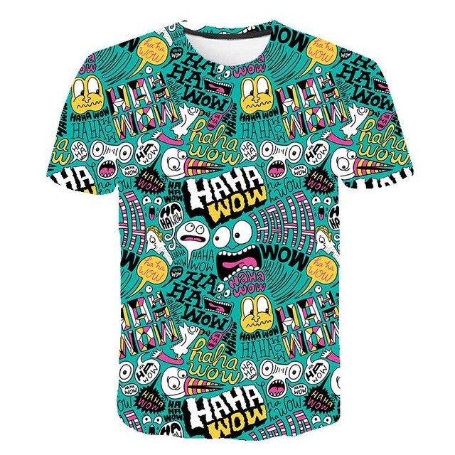 Casual Cartoon fashion t-shirts, men, women, and children