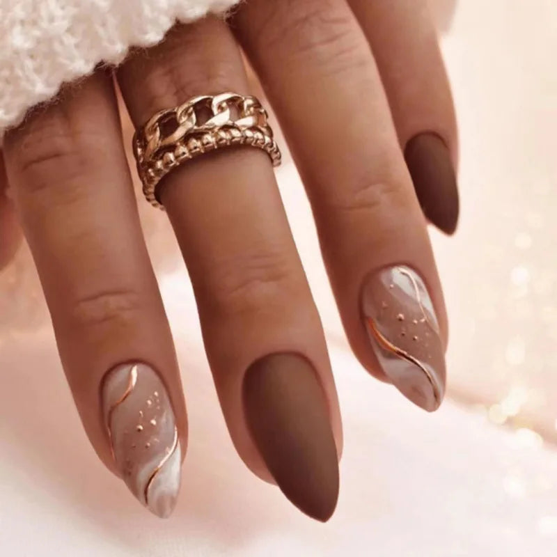 Chic Almond Press-On Nails