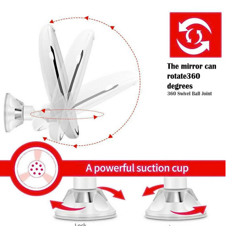 10X Magnifying LED Lighted Makeup Vanity Mirror