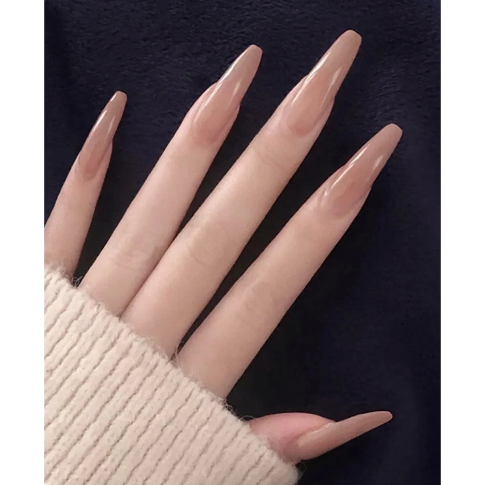 Y2K Silver Flame Press-On Nails