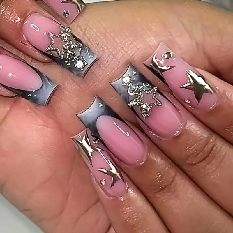 Y2K Star Press on Nails