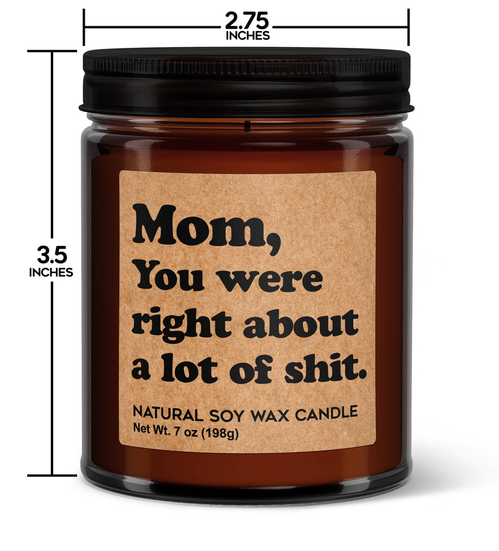 Mom You Were Right About A Lot of Shit Soy Candle