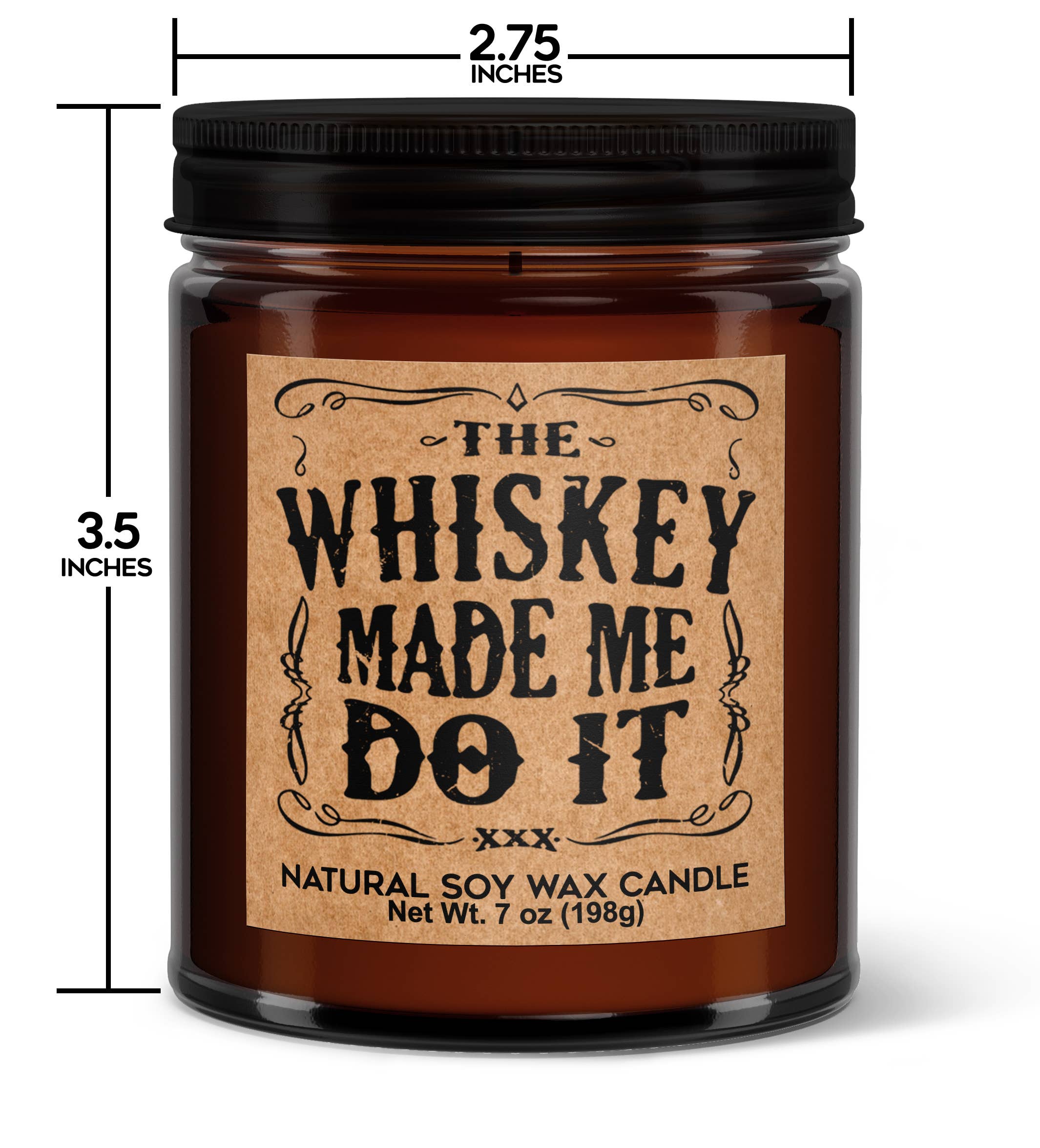The Whiskey Made Me Do It Soy Candle - Votive Soy Candle